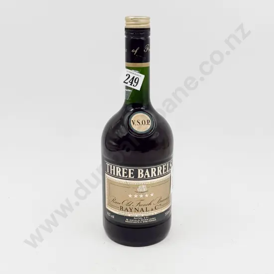 Three Barrels Raynal & Cie Rare Old French Brandy 1lt