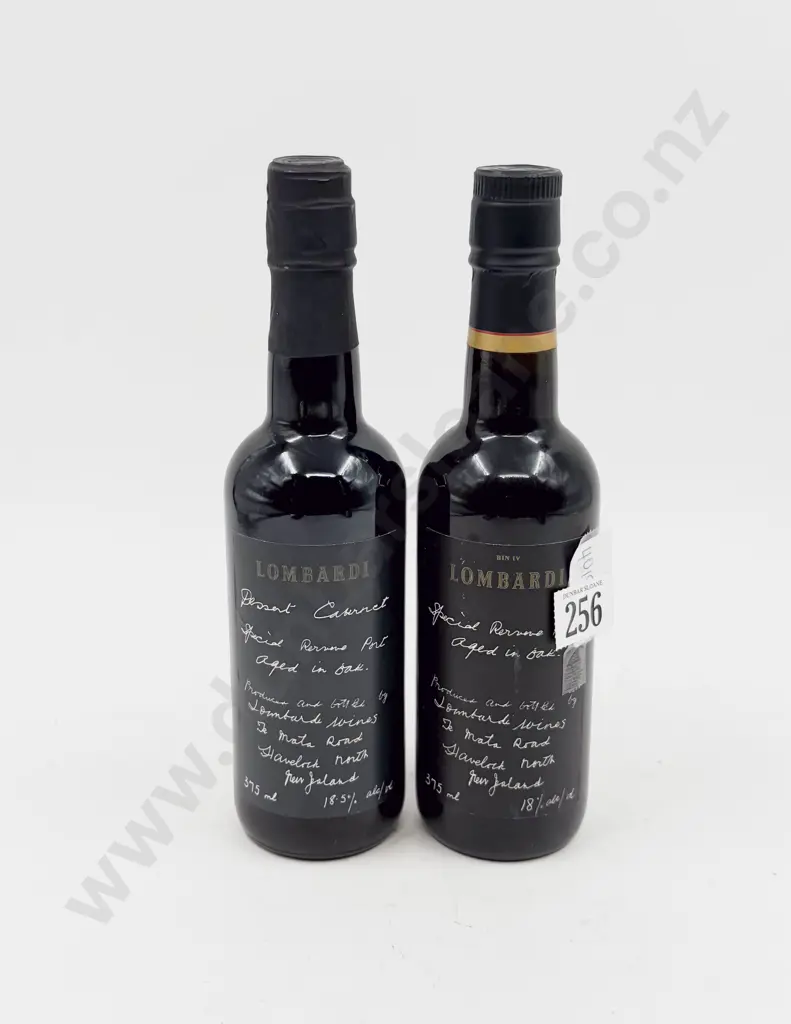 Two Bottles Lombardi Bin IV & Dessert Cabernet Special Reserve Port Havelock North NZ 375ml Image 1++