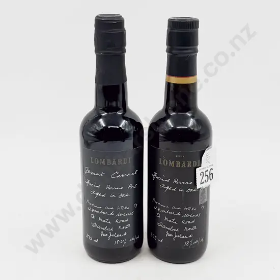 Two Bottles Lombardi Bin IV & Dessert Cabernet Special Reserve Port Havelock North NZ 375ml