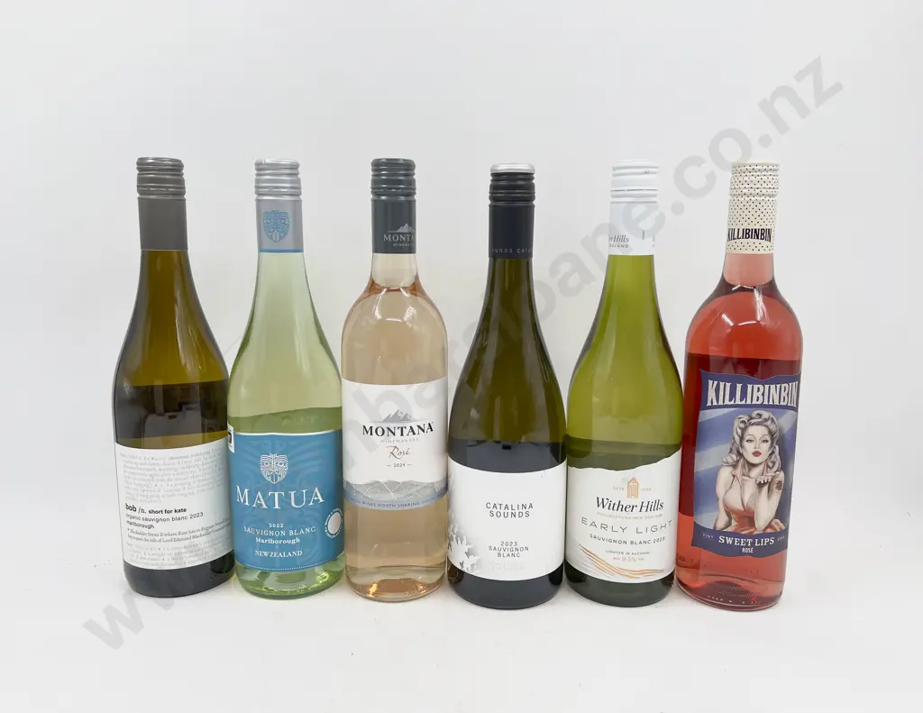Six Bottles NZ Wine - one low alcohol Image 1++