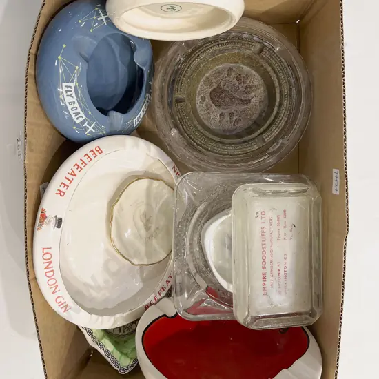 Box of Assorted Ashtrays