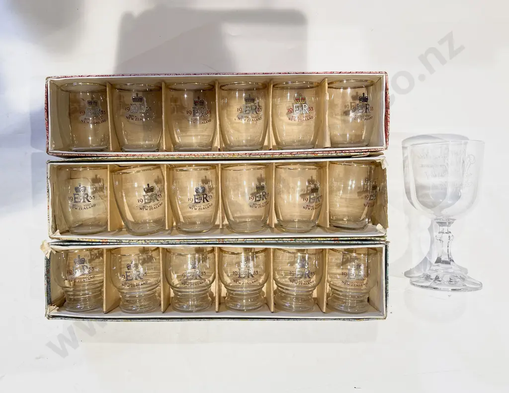 Qty of Boxed and Loose Royal Comm. Glassware Image 1++
