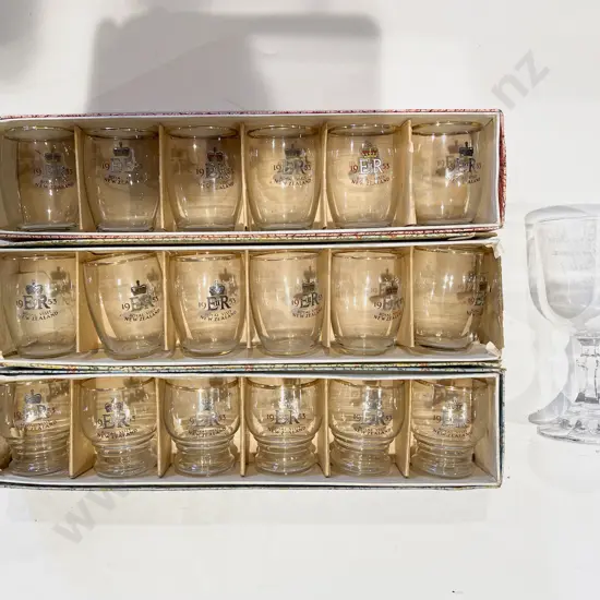 Qty of Boxed and Loose Royal Comm. Glassware