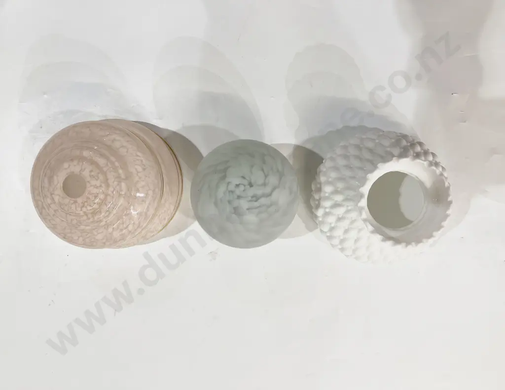 Three Glass Lightshades Image 1++