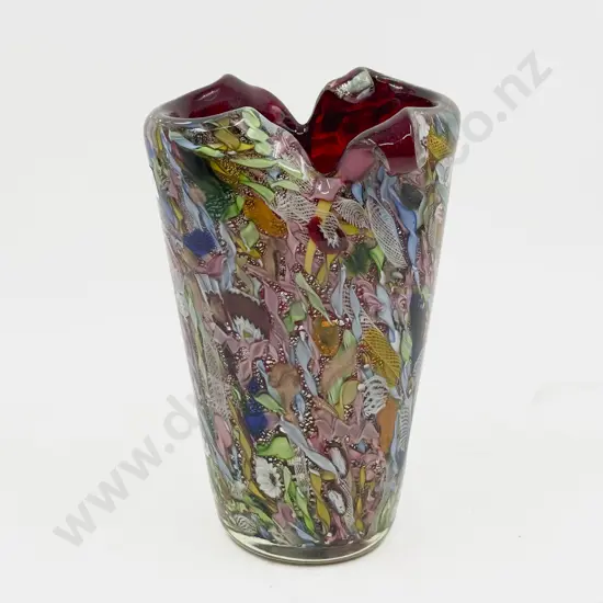 Murano Heavy Art Glass Vase