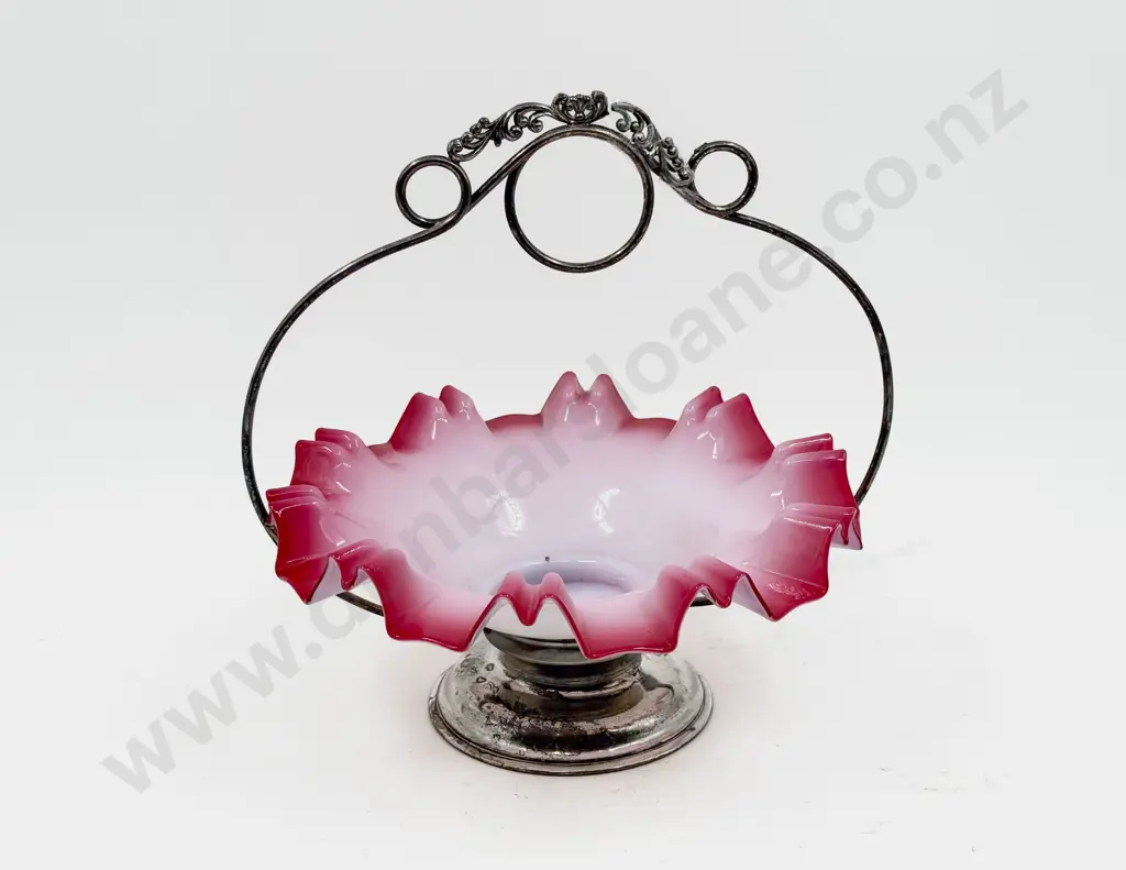 Biscuit Barrel with Plated/Glass Basket and other Image 1++