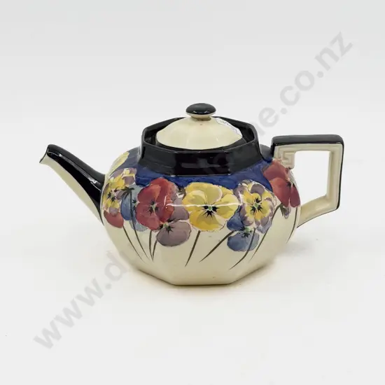 RD Pansy Pattern Tea Pot