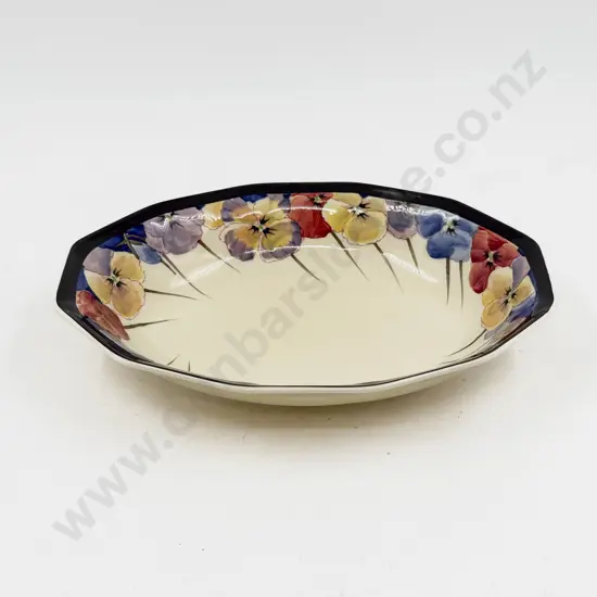 RD Pansy Pattern Oval Dish