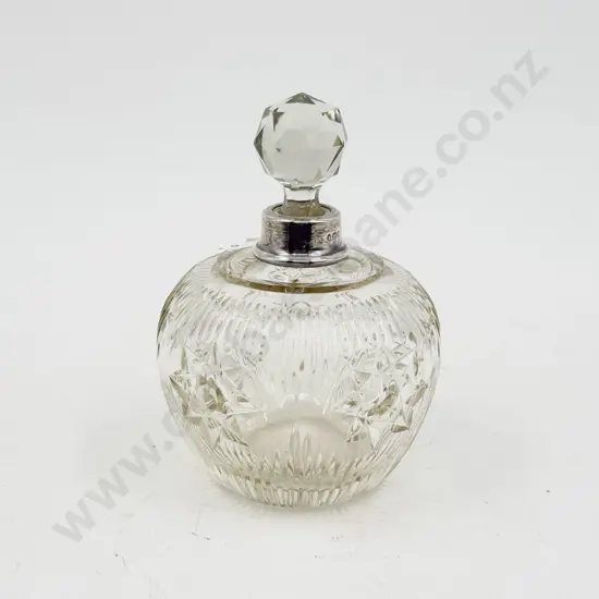 Glass & S/S Rimmed Scent Bottle