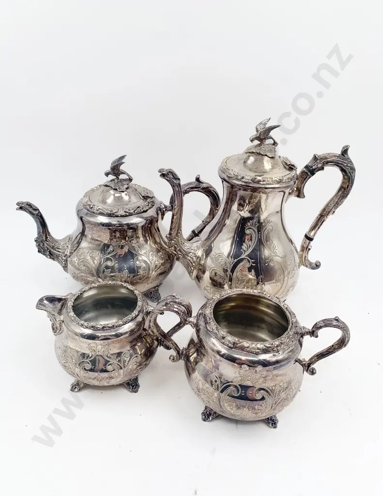 Four Piece S/P Tea Set Image 1++