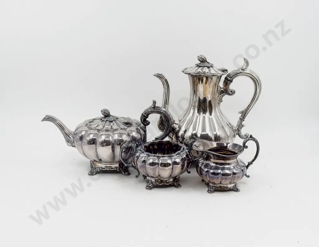 Four Piece S/P Tea Set Image 1++