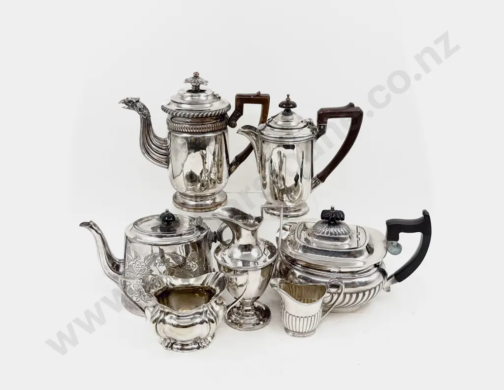 Qty of Assorted S/P Tea Pots and Etc Image 1++
