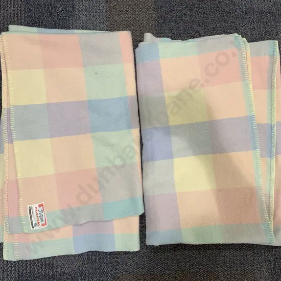 Pair of Petone Hospital Woollen Blankets