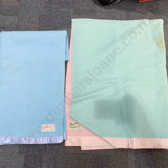 Two Onehunga Princess NZ Woollen Blankets