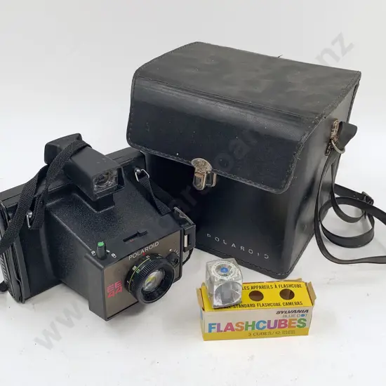 Cased Polaroid Camera