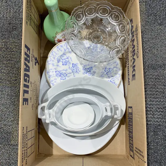 Qty of Assorted China and Glassware