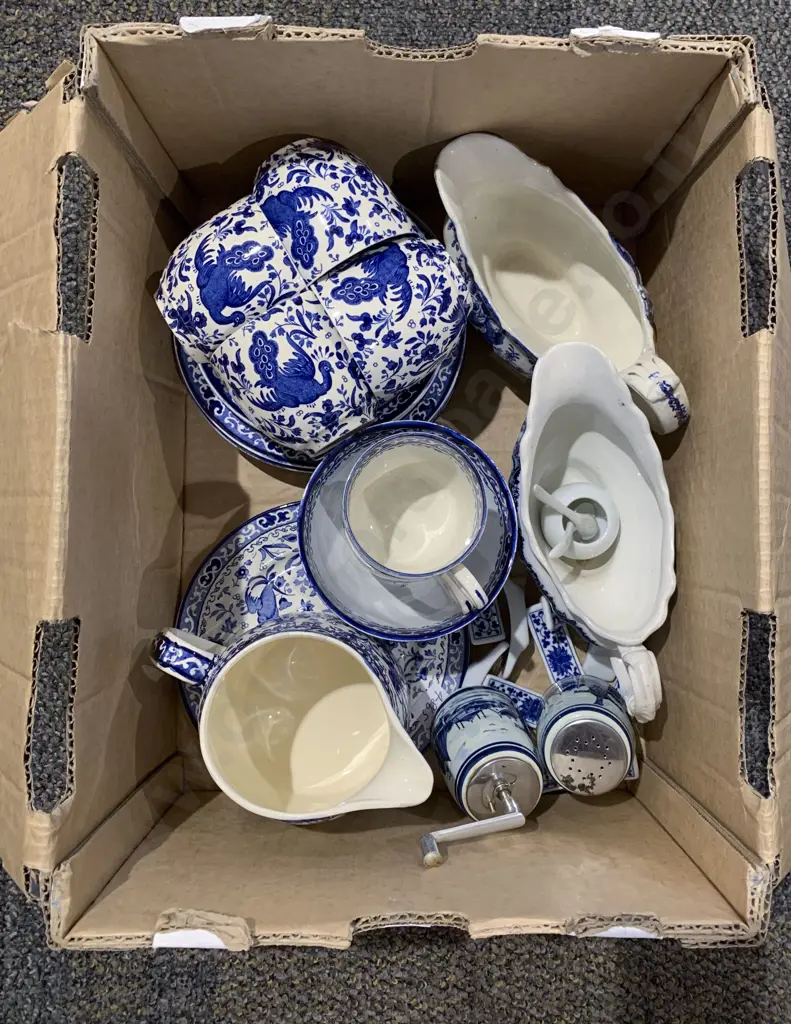 Qty of Assorted Blue and White Burleigh Ware (faults) Image 1++