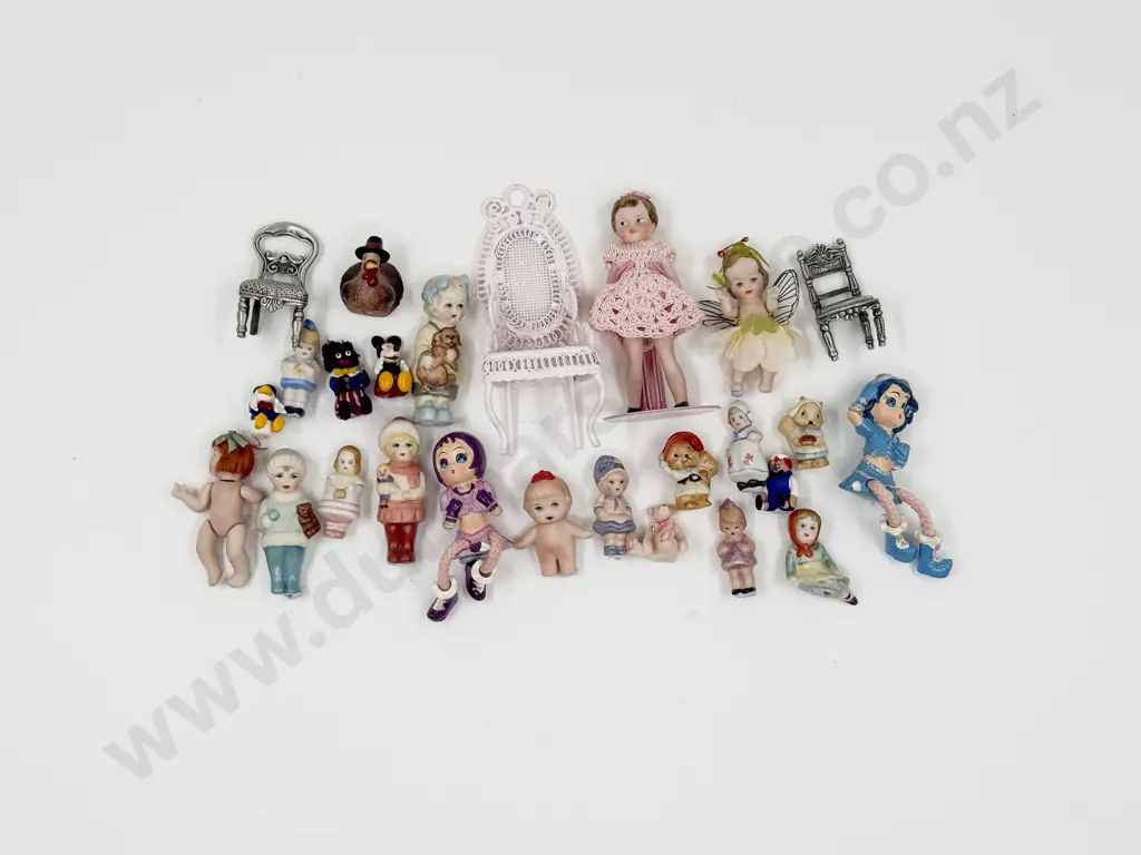 Collection New Miniature Bisque Dolls and Assorted Image 1++