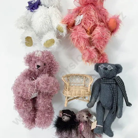 Mixed Handcrafted and Commercial Teddy Bears