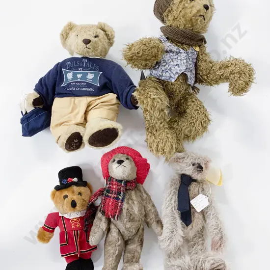 Mixed Handcrafted and Commercial Teddy Bears