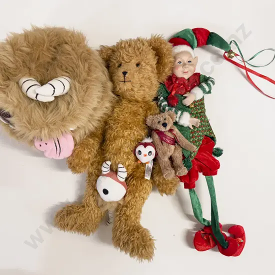 Teddy Bear with Bisque Pixie and Novelty Soft Toys