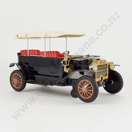 Circle Mark Made in Japan Tinplate Ford Vintage Car and Three Reference Books