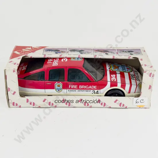 Boxed Paya (Spain) Ref 7053 Tinplate Fire Brigade 34 Chief