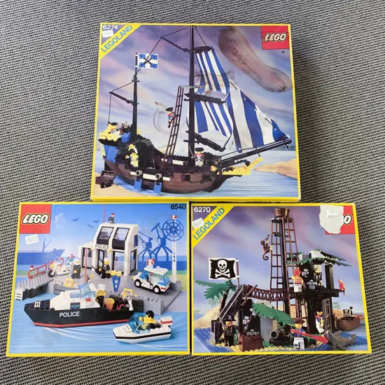 Three Vintage Boxed Legos