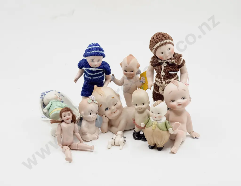 Various New Bisque Dolls with Novelties and Kewpie Image 1++
