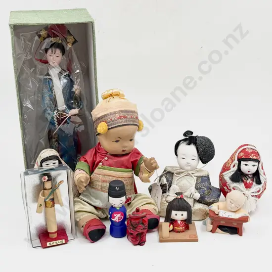 Collection of Asian Dolls and Ornaments