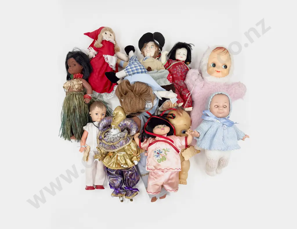Assorted Cloth Vinyl and Other Novelty and Play Dolls Image 1++