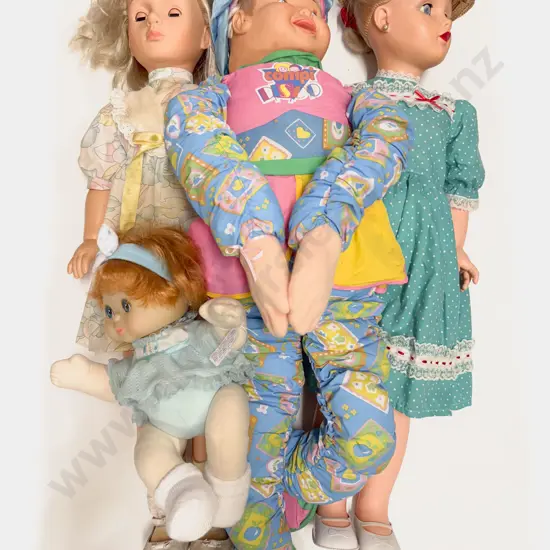 Two Large Play Dolls and Two Others