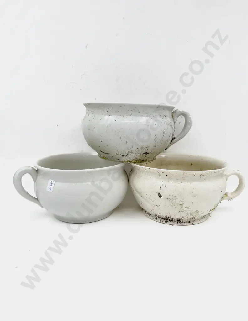 Three China Chamber Pots Image 1++