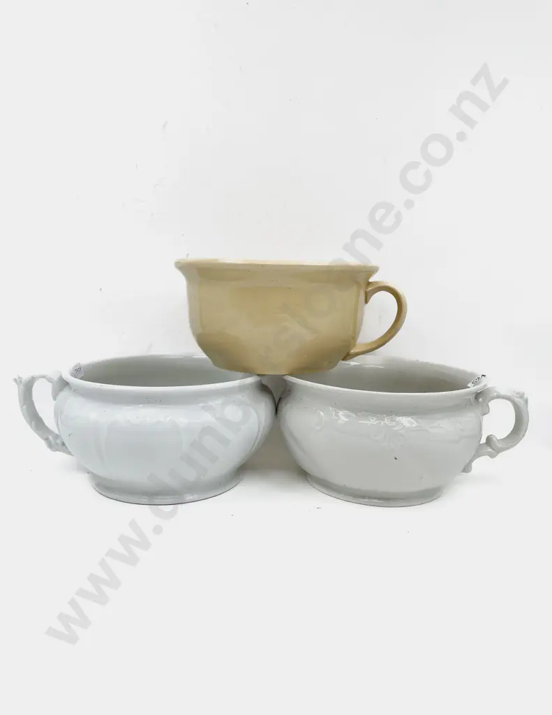Three China Chamber Pots Image 1++