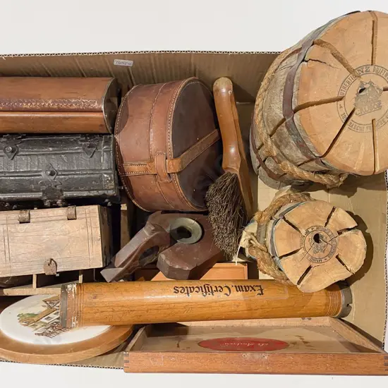 Box of Assorted Woodware