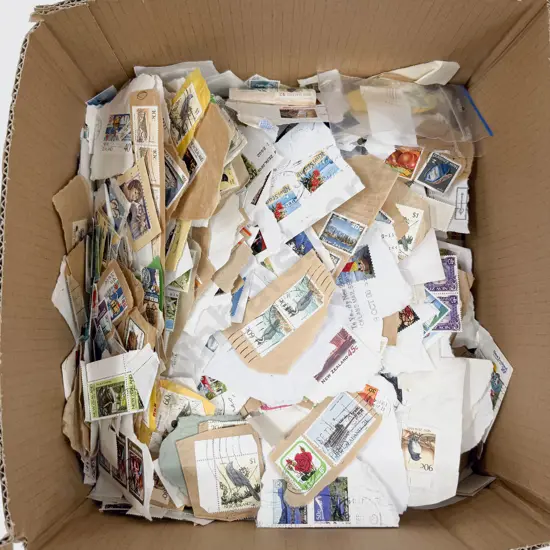 Qty Mainly NZ Decimal Loose Unsorted Stamps