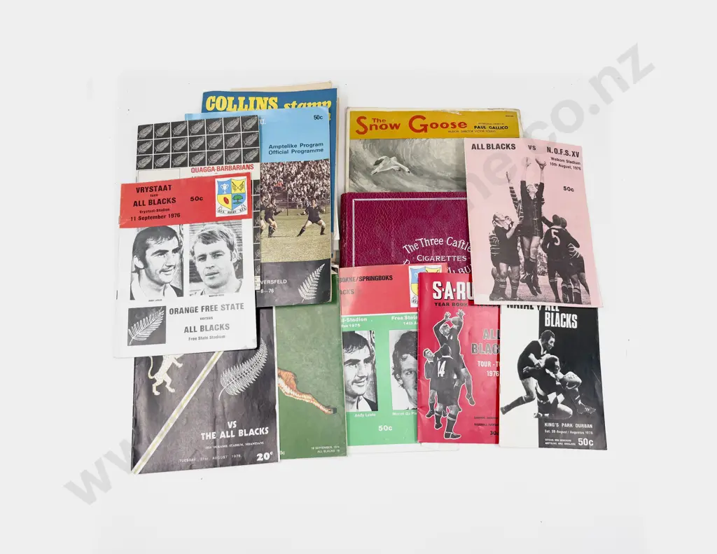 Small Quantity of Assorted incl Cigarette Card Album & Vintage Rugby Match Pamphlets Image 1++