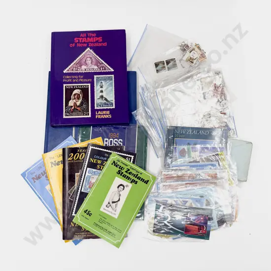 NZ Qty Mixed Standing Order Mint Stamps - Semi Sorted Used Stamps and Reference