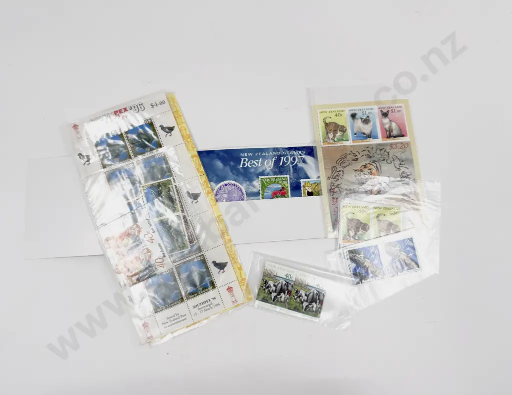 NZ Bundle Qty C1990's Standing Order Mint Stamps Miniature Sheets Strips and Singles Image 1++