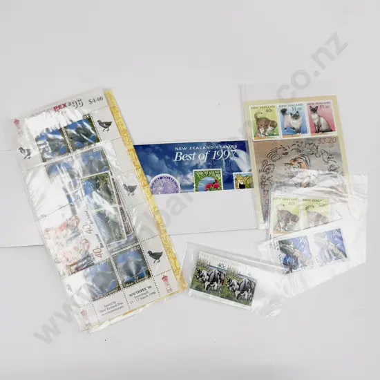 NZ Bundle Qty C1990's Standing Order Mint Stamps Miniature Sheets Strips and Singles