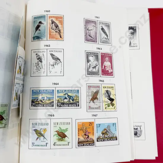 NZ Tasman Stamp Album Partly Complete with Many Multiples in Miniature Sheets and Blocks