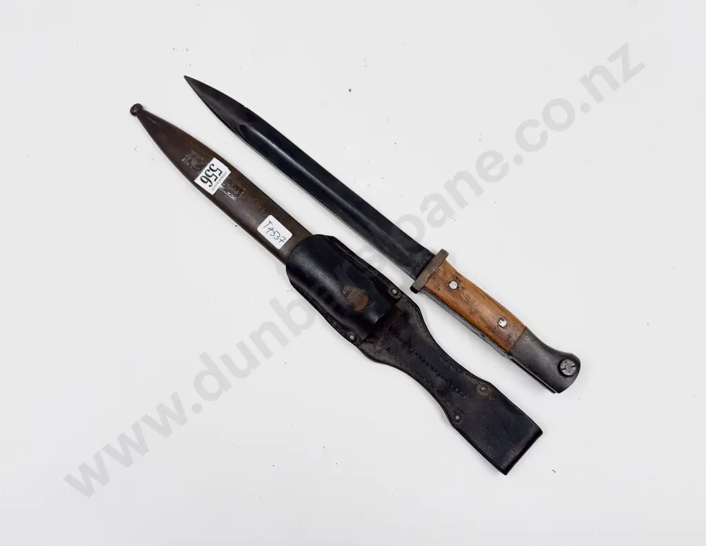 WW II German K98 Pattern Bayonet in Sheath Image 1++