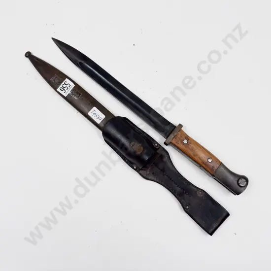 WW II German K98 Pattern Bayonet in Sheath