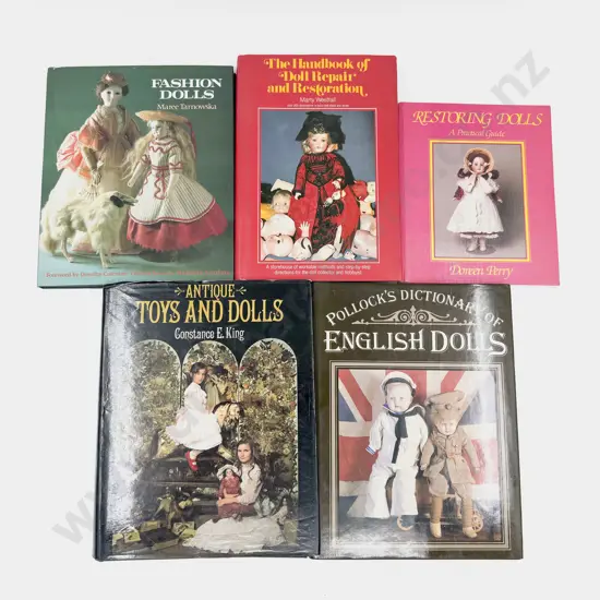 Five Assorted Doll Reference Books