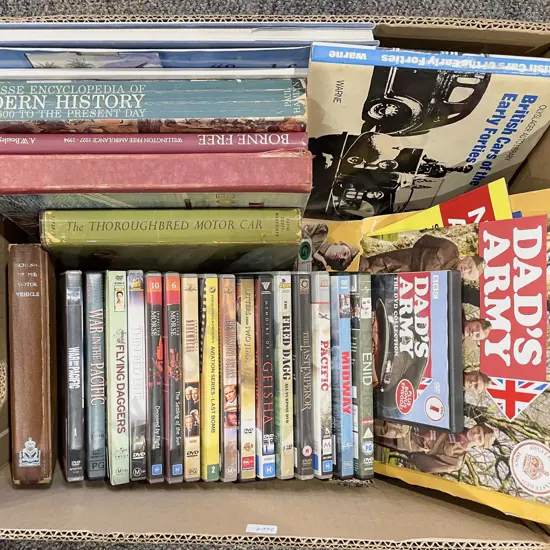 Quantity of Assorted Books & DVDs