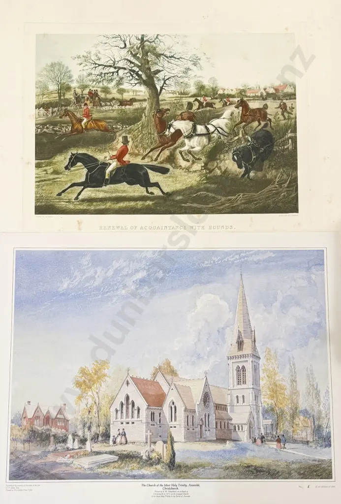 Quantity of Assorted Framed (2) & Loose Historical Prints Image 1++