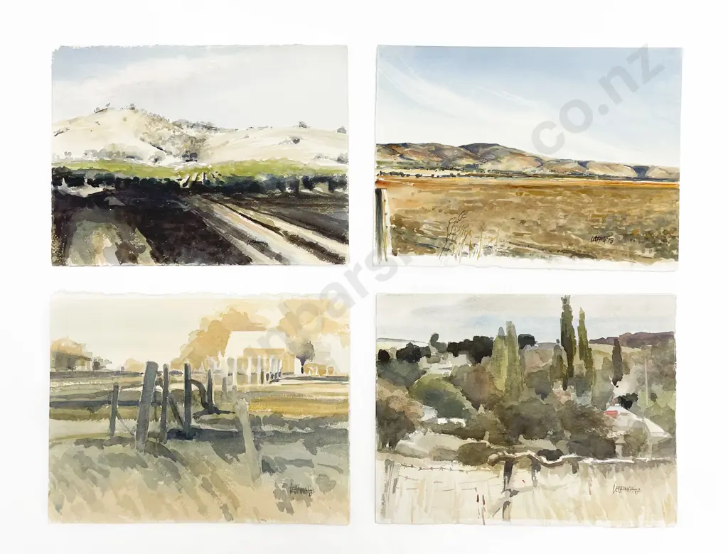Les Finch (1940 - 2020) -  Four Watercolours (Unframed) Image 1++