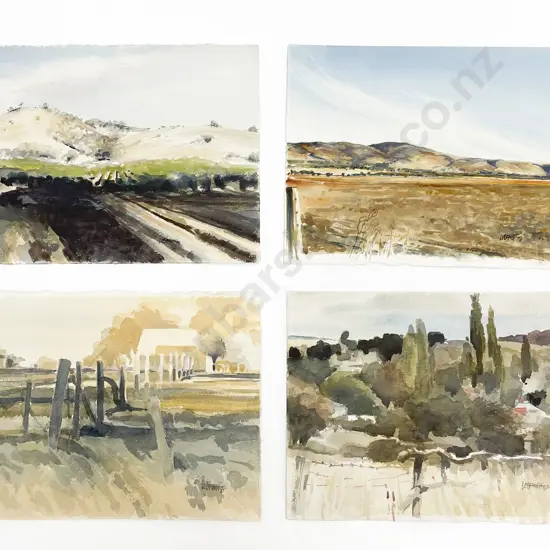 Les Finch (1940 - 2020) -  Four Watercolours (Unframed)