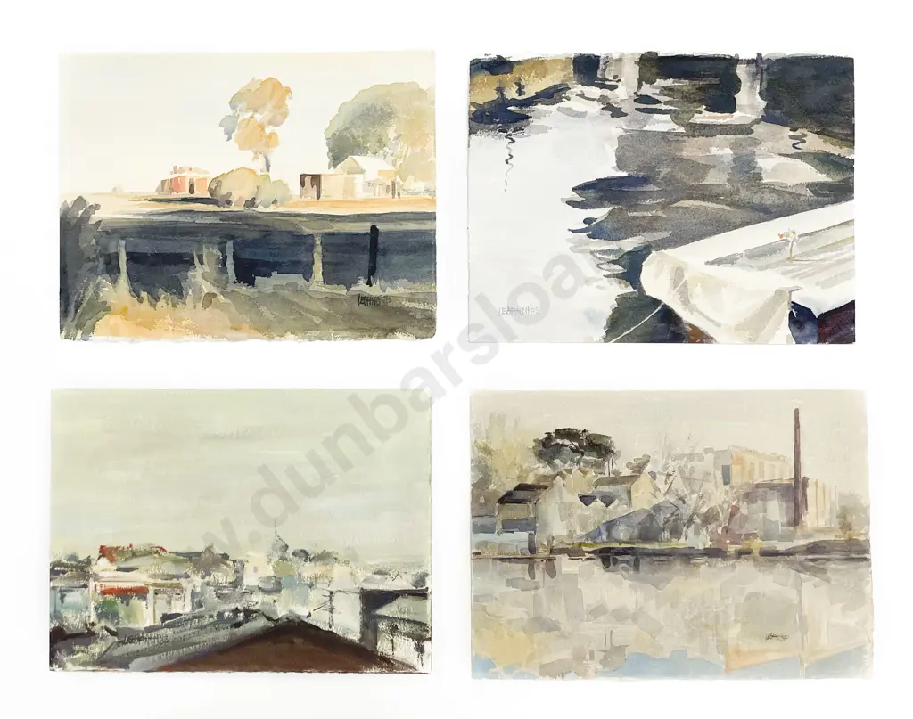 Les Finch (1940 - 2020) -  Four Watercolours (Unframed) Image 1++
