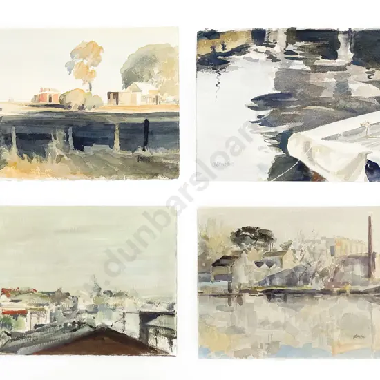 Les Finch (1940 - 2020) -  Four Watercolours (Unframed)